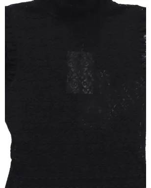 Alexander McQueen Pre-Owned レースのハイネック・ミディドレス - サムネイル3