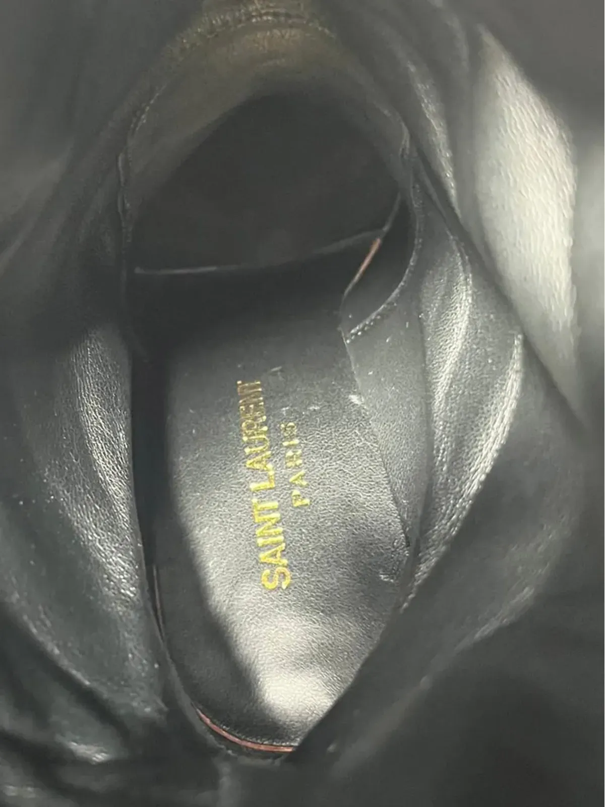 Saint Laurent Pre-Owned Meurice tassel suede boots - ブラック - 画像5