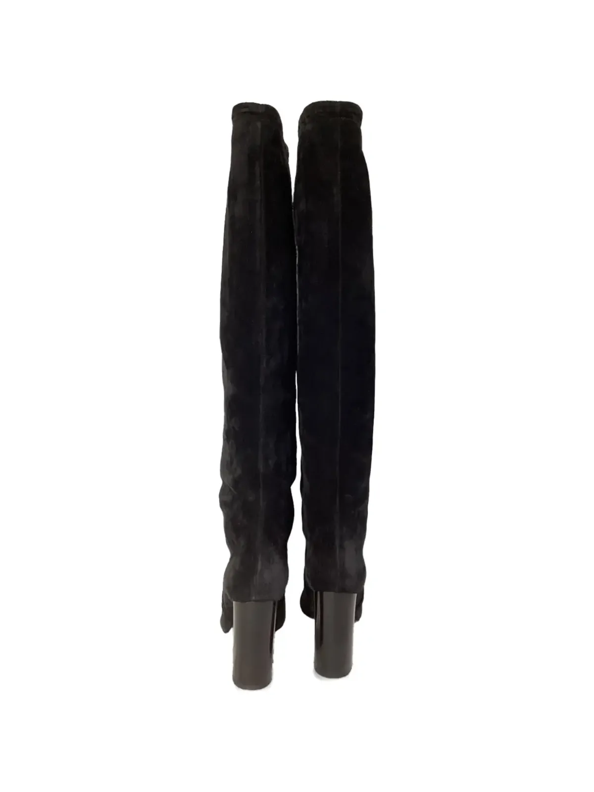 Saint Laurent Pre-Owned Meurice tassel suede boots - ブラック - 画像2