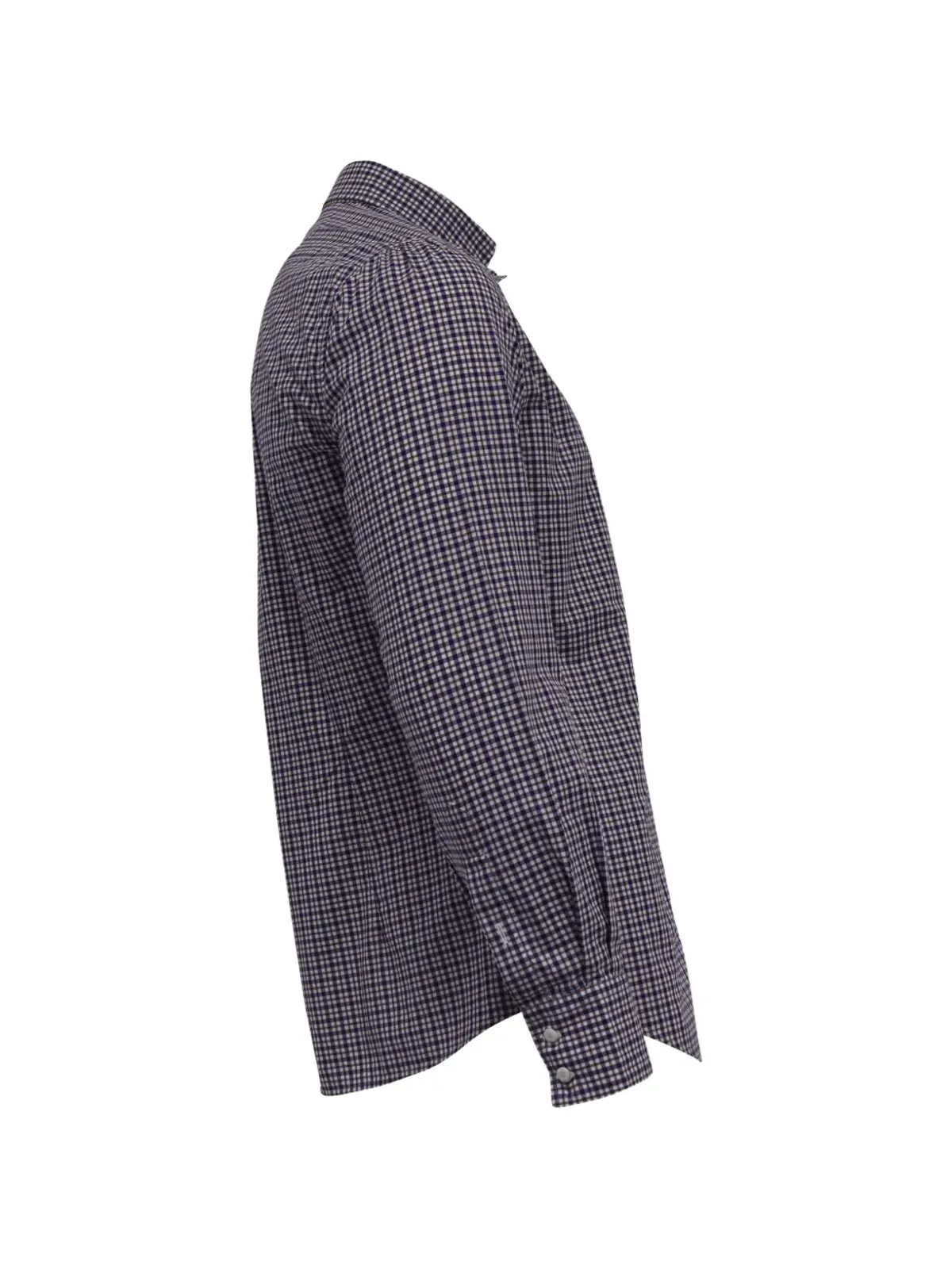 Brunello Cucinelli Vintage チェック柄ボタン付きシャツ - 画像3