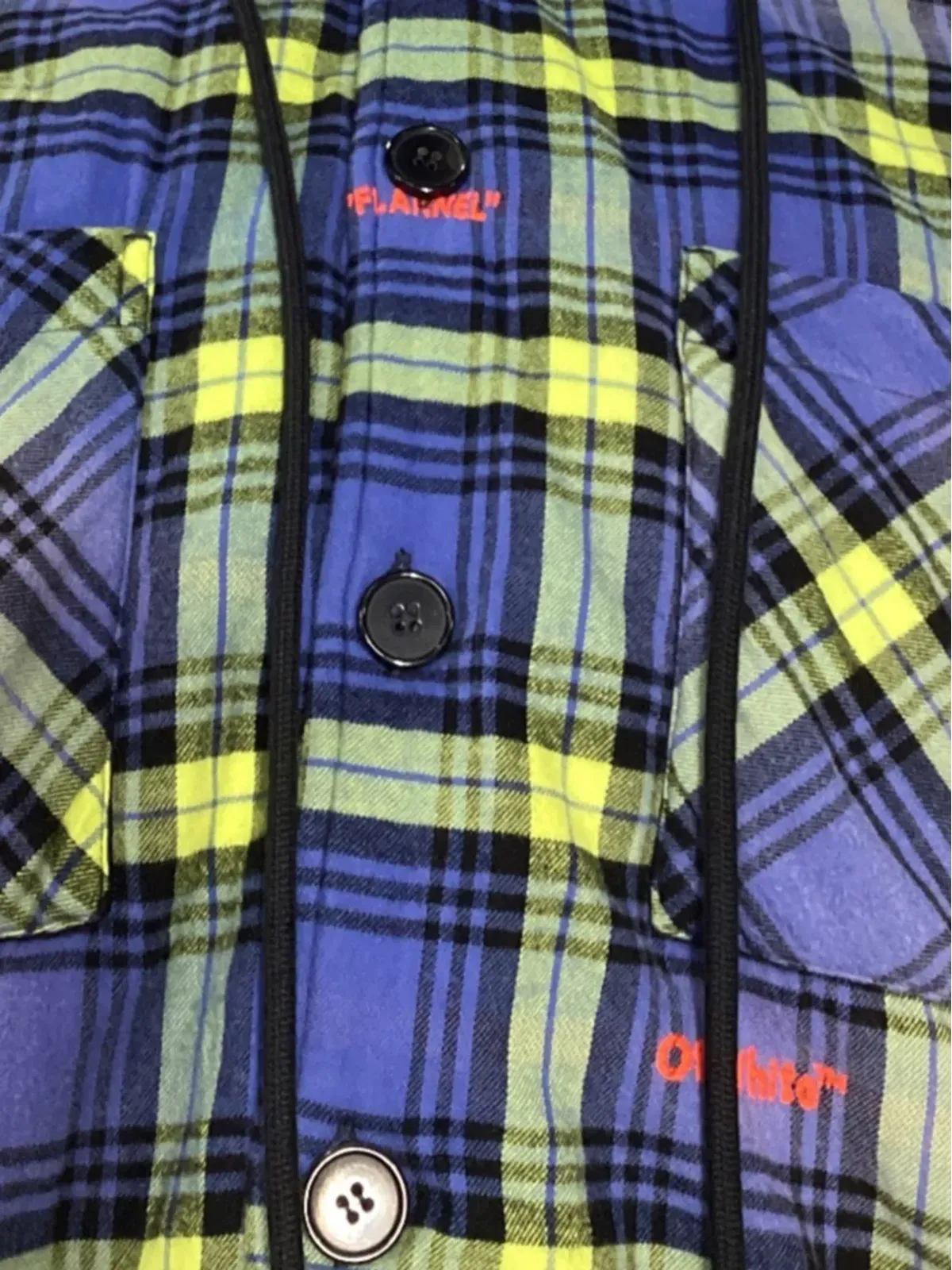 Off-White Pre-Owned チェック柄シャツジャケット - 画像4