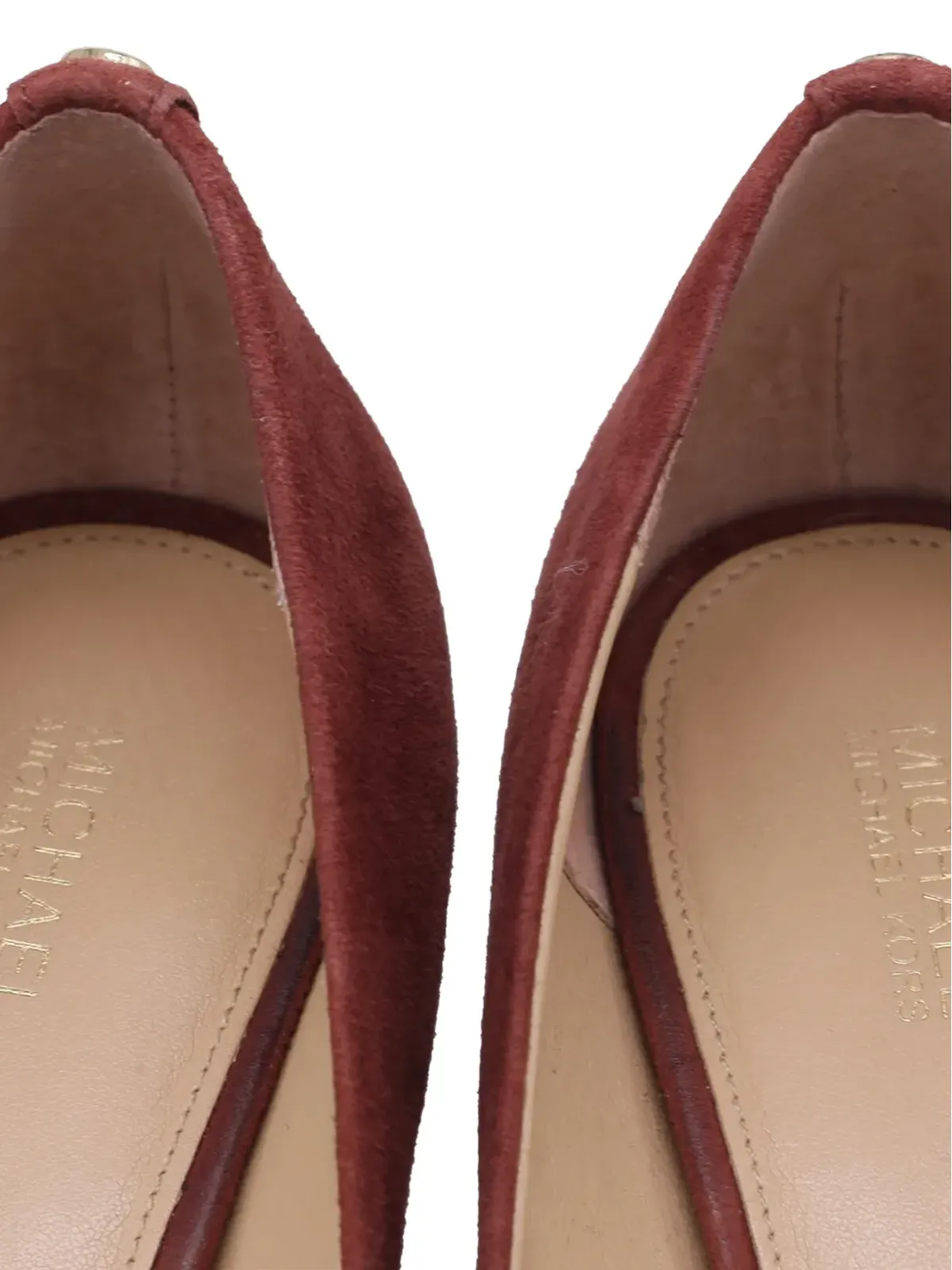 Michael Kors Vintage pointed suede pumps - Red - 画像5