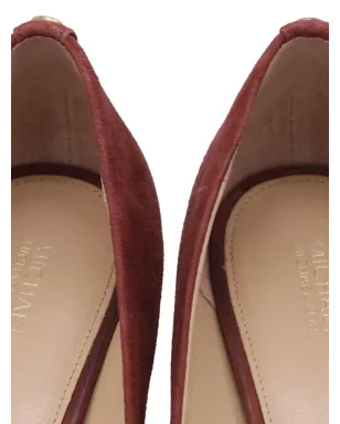Michael Kors Vintage pointed suede pumps - Red - サムネイル5