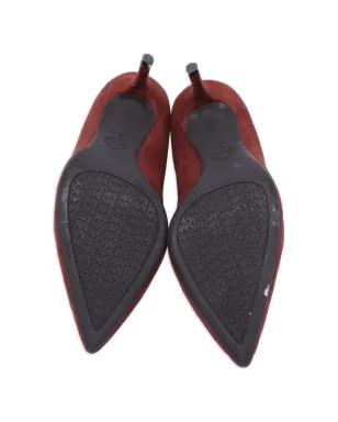 Michael Kors Vintage pointed suede pumps - Red - サムネイル4