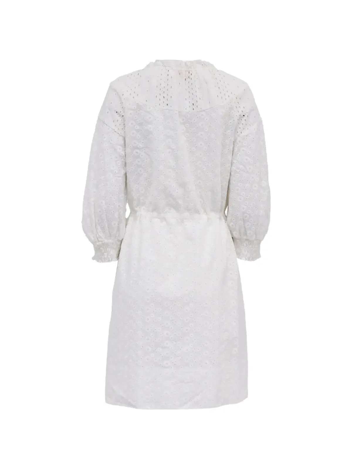Chloé Vintage アイレットドローストリングミニドレス（ホワイト） - 画像2
