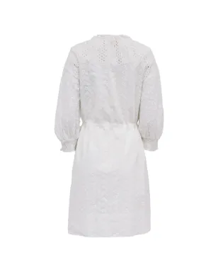 Chloé Vintage アイレットドローストリングミニドレス（ホワイト） - サムネイル2