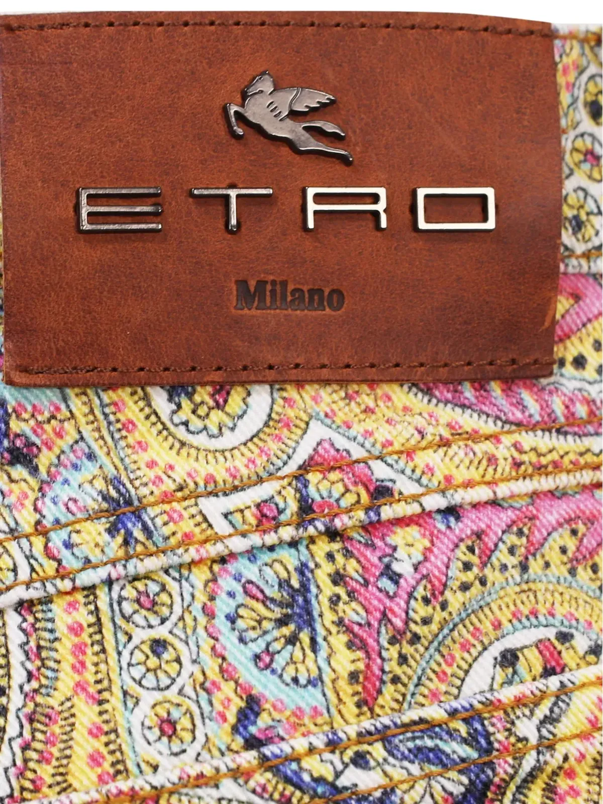 Etro Vintage ペイズリーフレアジーンズ - 画像4