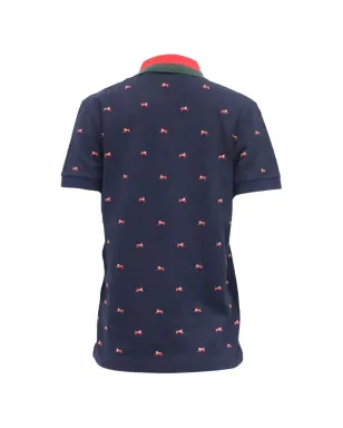 Gucci Pre-Owned 刺繍ディテール ポロシャツ - ブルー - サムネイル2