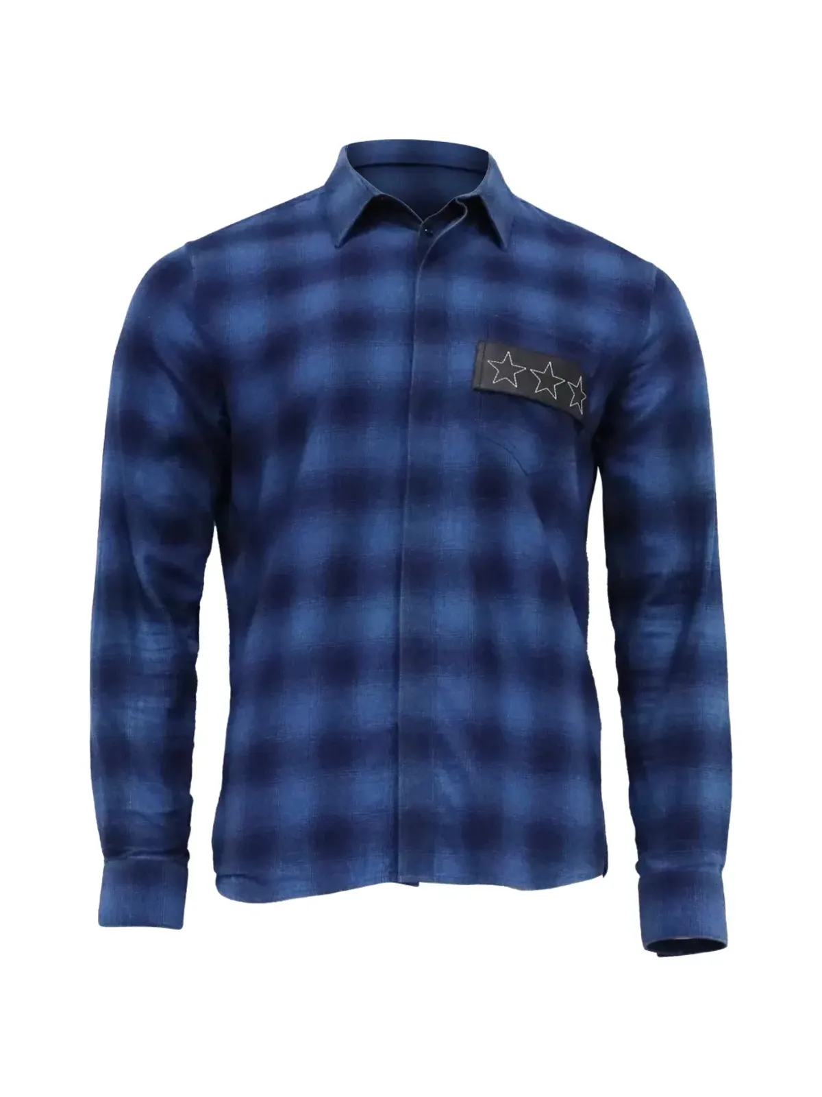 Givenchy Pre-Owned フランネル・スター柄パッチシャツ - 画像1