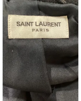 Saint Laurent Pre-Owned テディレザー袖 ヴァーシティジャケット - サムネイル3