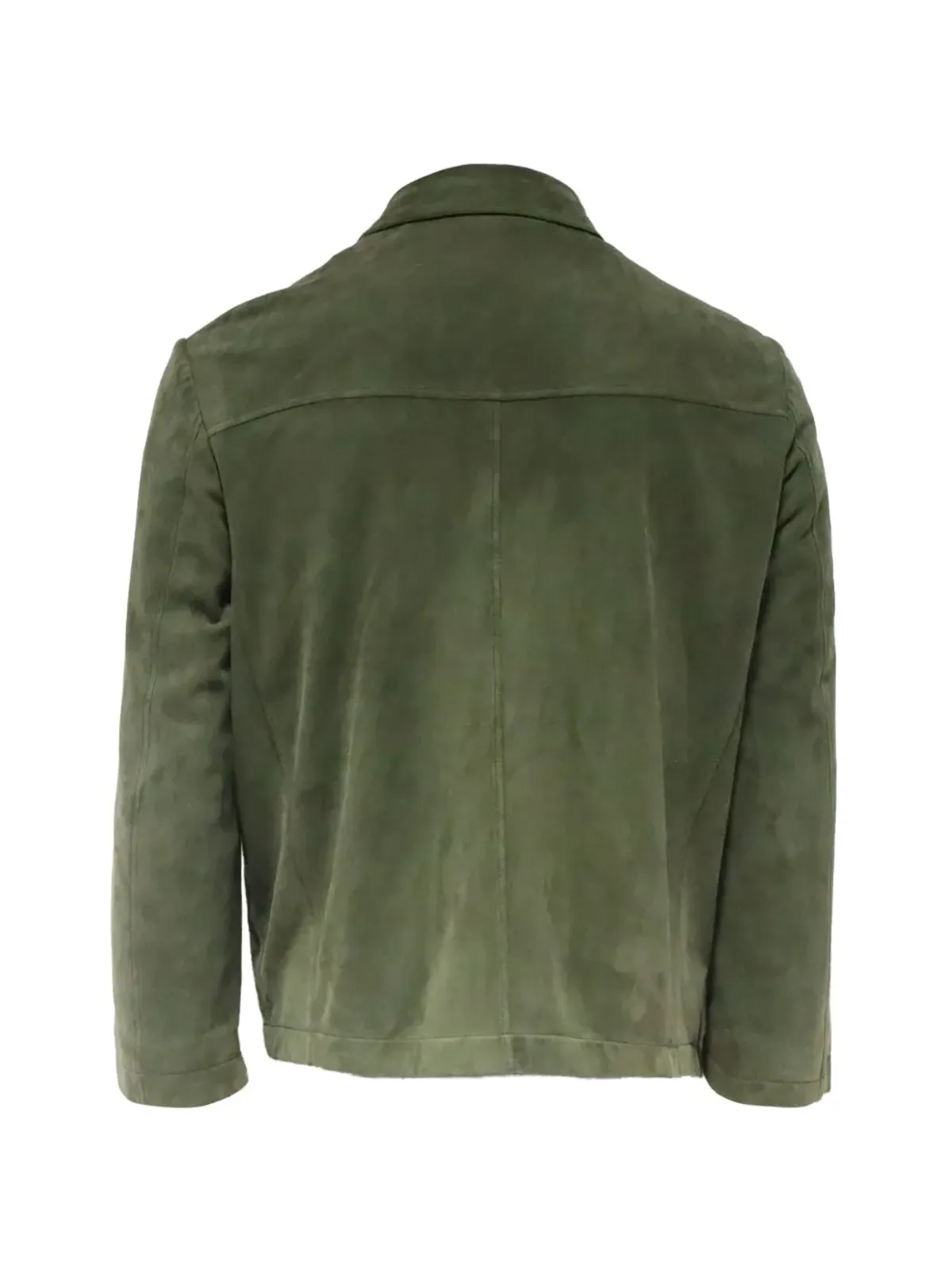 Loro Piana Pre-Owned ジップ付きラムスキンレザージャケット - グリーン - 画像2