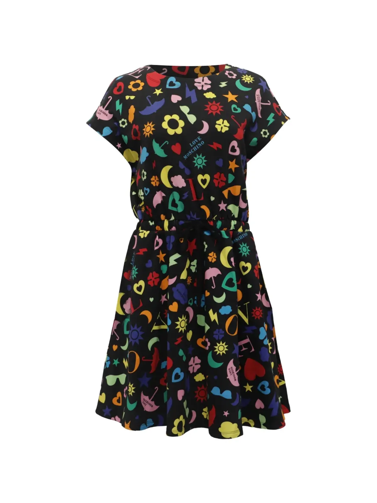 Moschino Pre-Owned プリントミニドレス - Black - 画像1