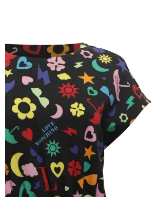 Moschino Pre-Owned プリントミニドレス - Black - サムネイル4