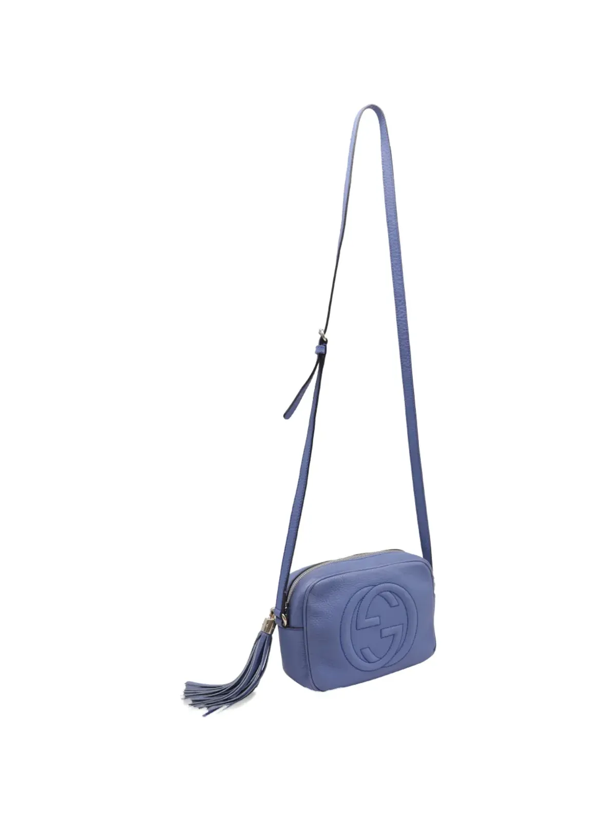 Gucci Pre-Owned グレインドレザー タッセル クロスボディバッグ - 画像3