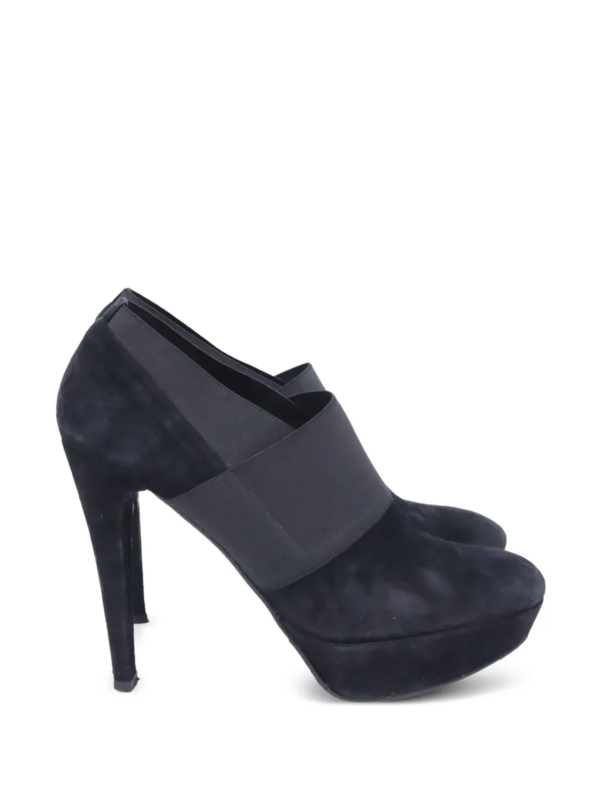 Stuart Weitzman エラスティックストラップ プラットフォーム アンクルブーツ - 画像1