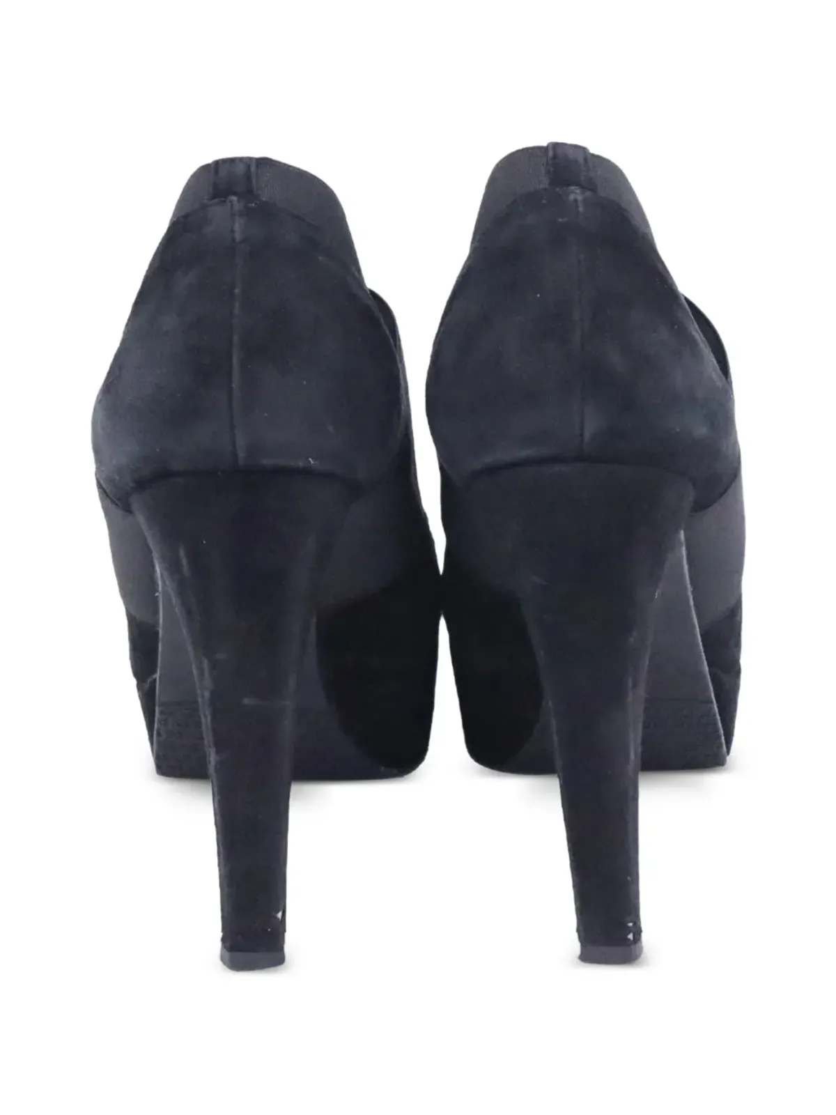 Stuart Weitzman エラスティックストラップ プラットフォーム アンクルブーツ - 画像5