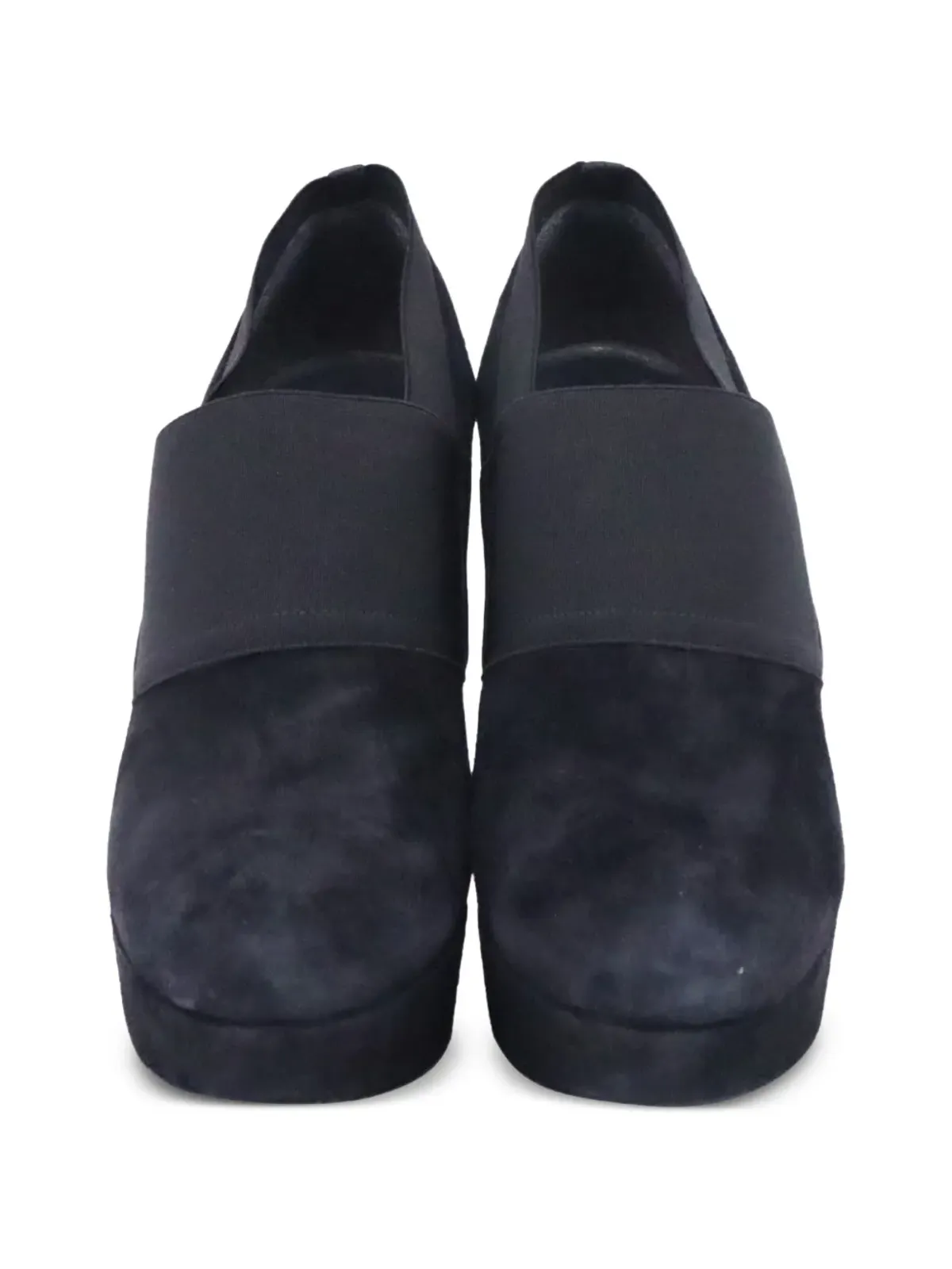 Stuart Weitzman エラスティックストラップ プラットフォーム アンクルブーツ - 画像3