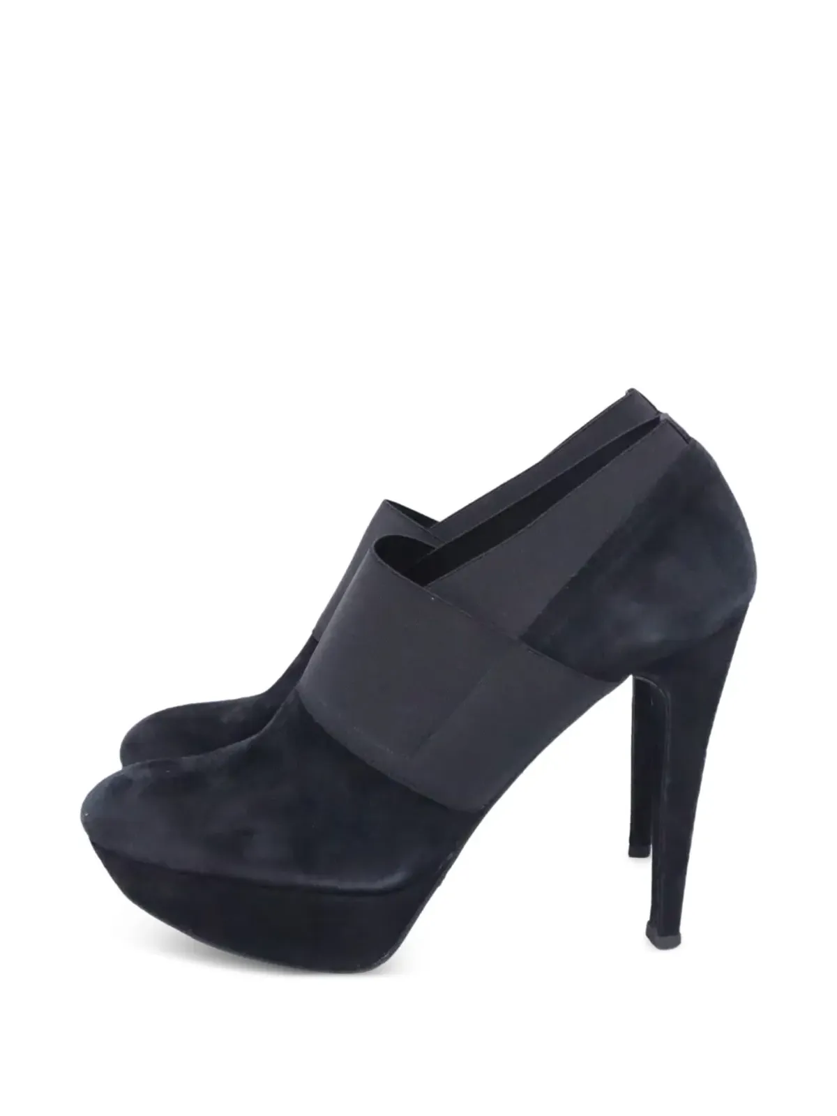 Stuart Weitzman エラスティックストラップ プラットフォーム アンクルブーツ - 画像4