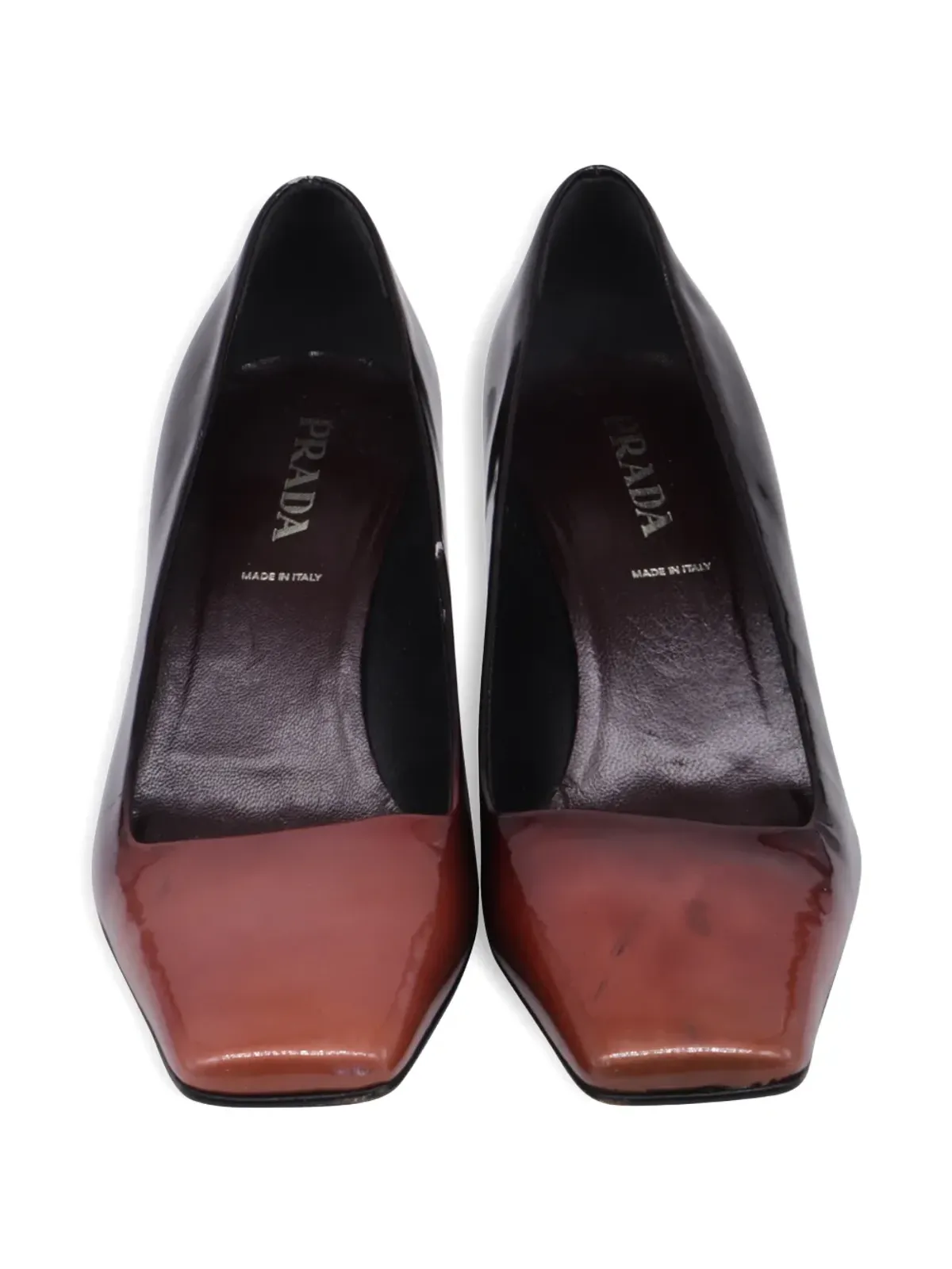 Prada Pre-Owned グラデーションスクエアトゥパンプス - 画像4