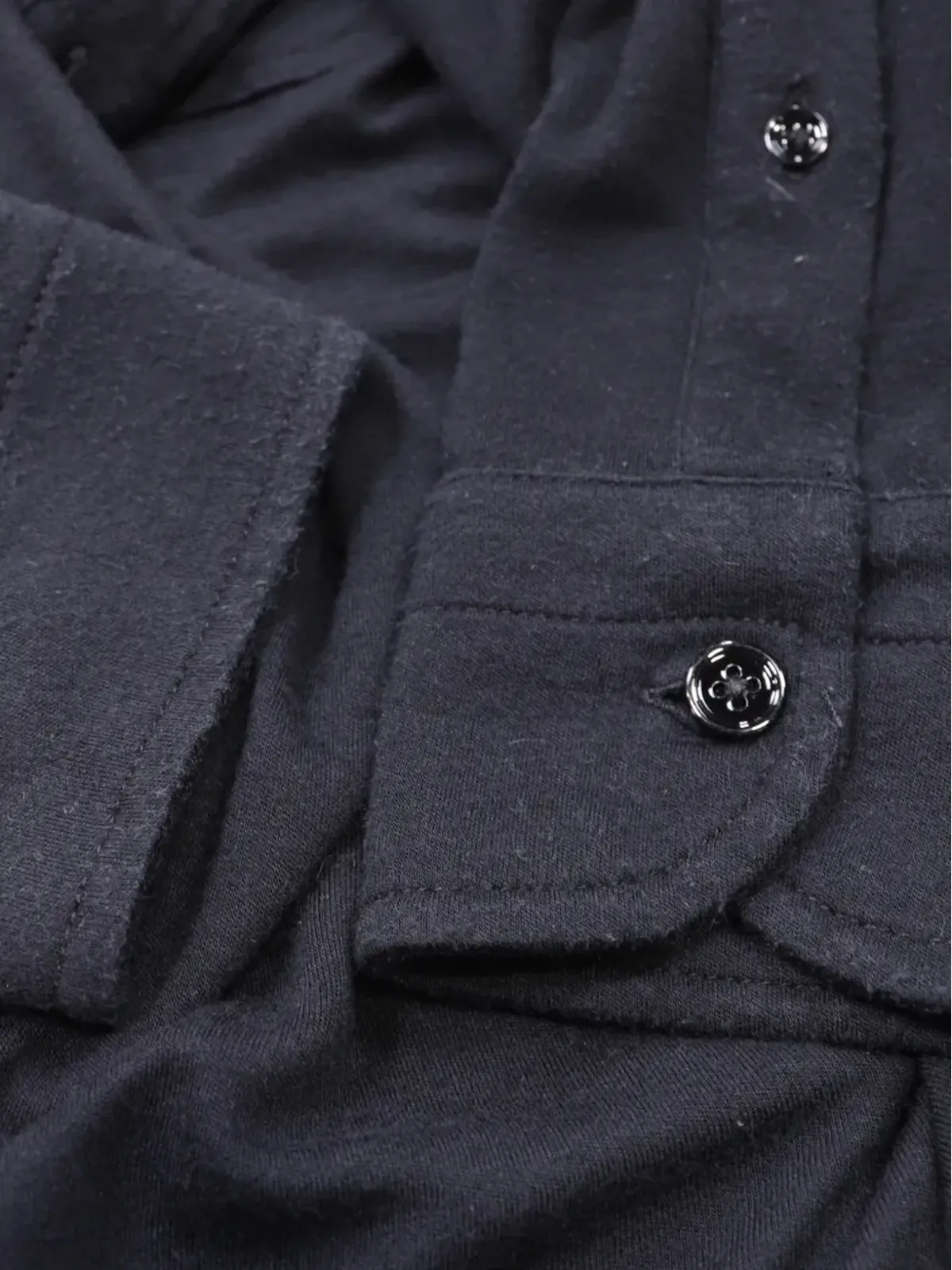 Tom Ford Vintage long-sleeve polo shirt - Black - 画像5
