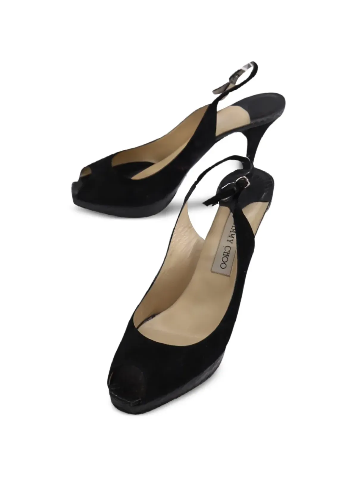 Jimmy Choo Pre-Owned オープントゥ スリングバック シューズ - 画像5