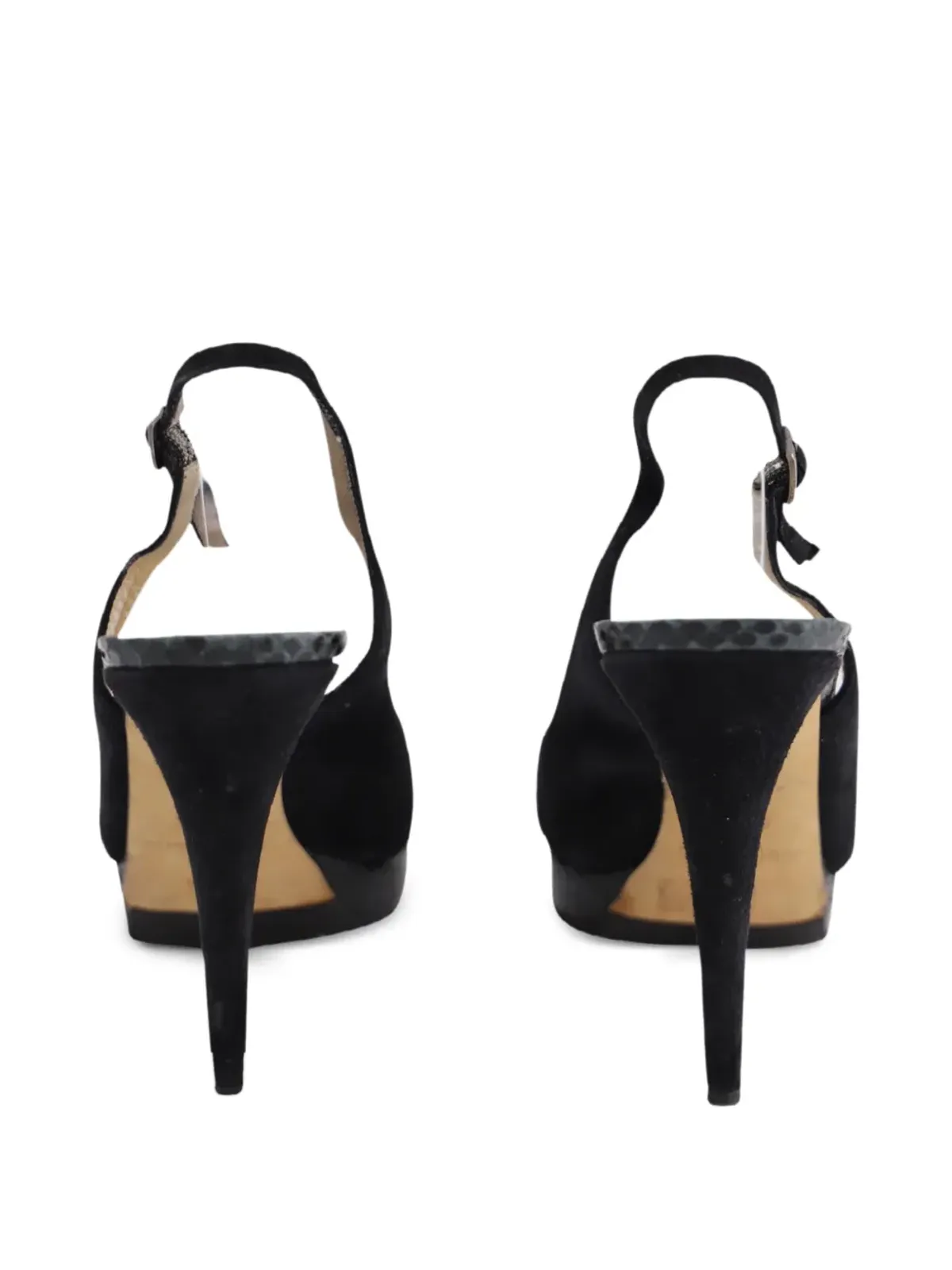 Jimmy Choo Pre-Owned オープントゥ スリングバック シューズ - 画像3
