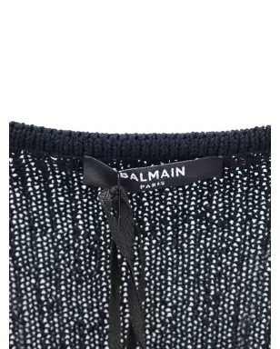 Balmain Pre-Owned ストライプ柄長袖ワンピース - サムネイル4
