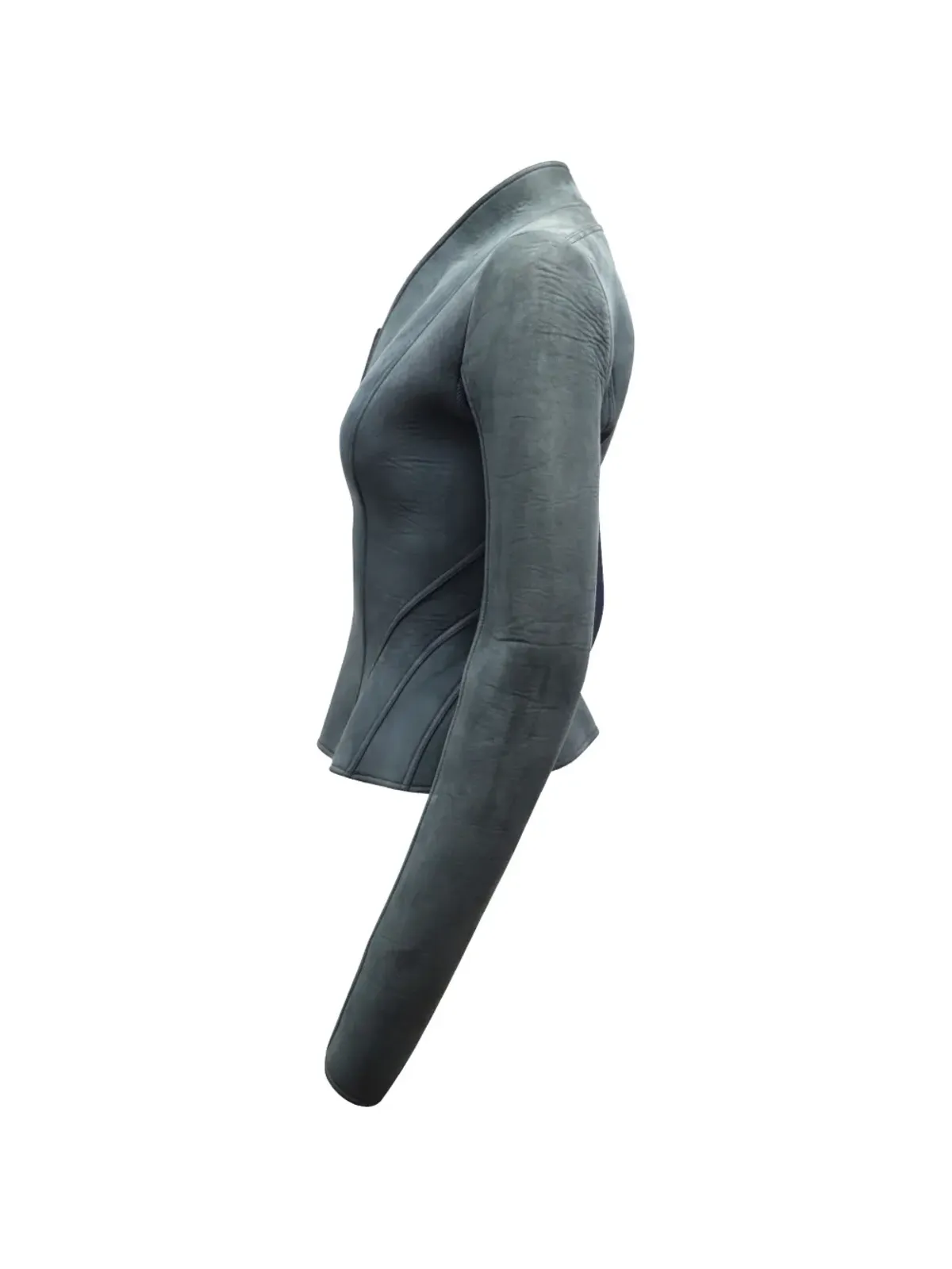 Rick Owens Vintage Campala panelled suede jacket - Grey - 画像3