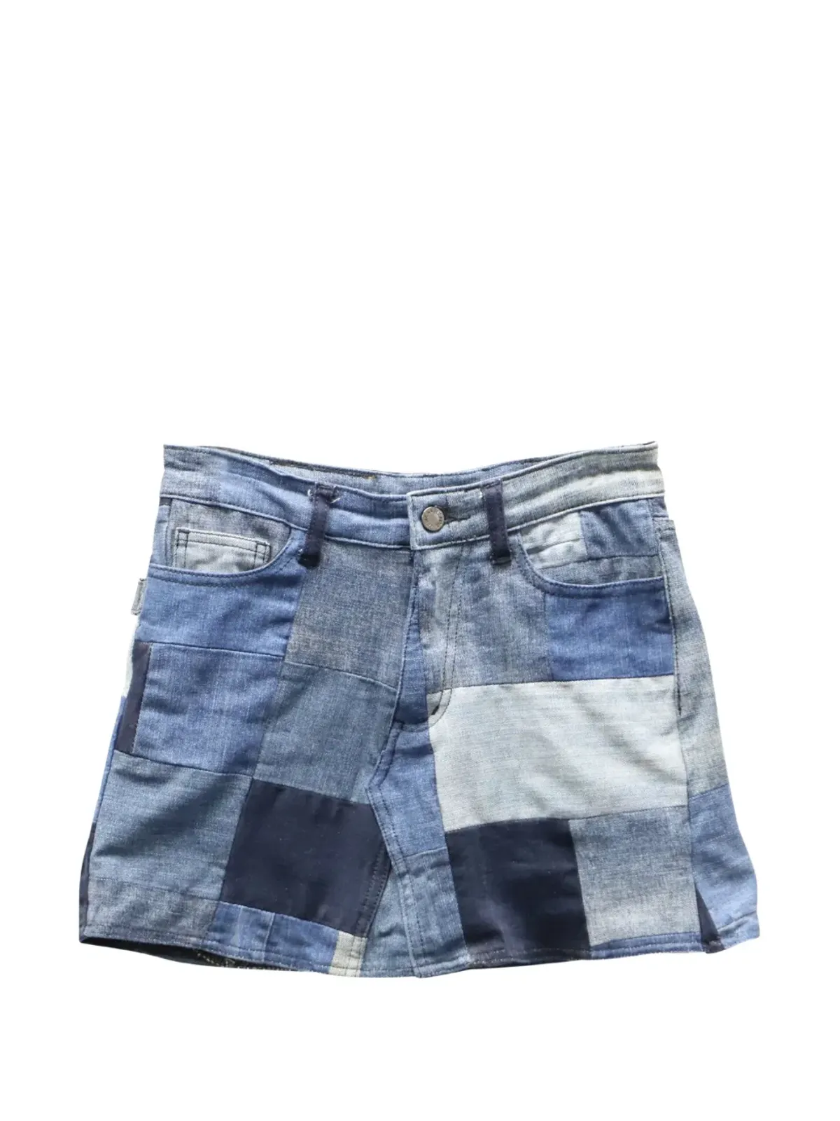 Zadig&Voltaire パッチワークデニムミニスカート - 画像1
