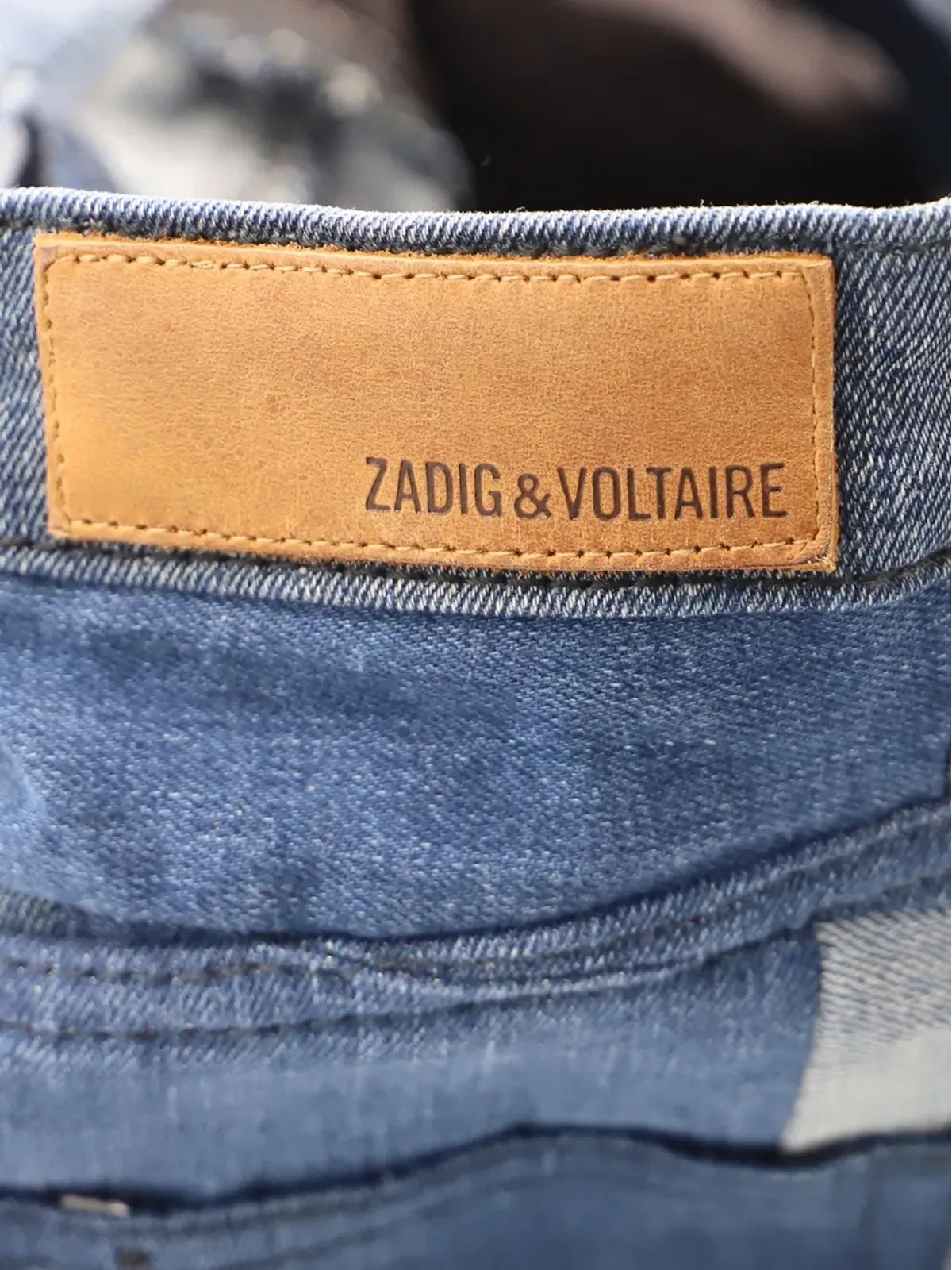 Zadig&Voltaire パッチワークデニムミニスカート - 画像3