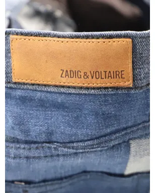 Zadig&Voltaire パッチワークデニムミニスカート - サムネイル3