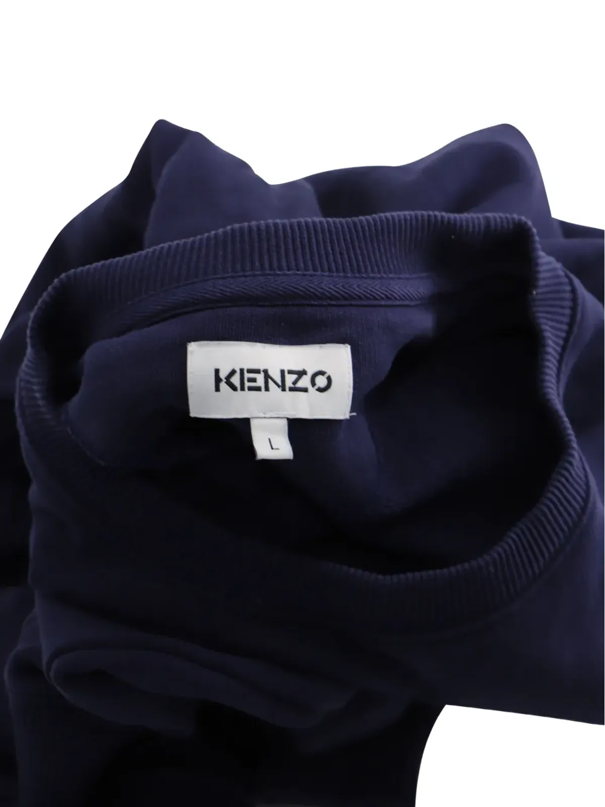 Kenzo Pre-Owned タイガーアップリケ付きスウェットシャツ ブルー - 画像3