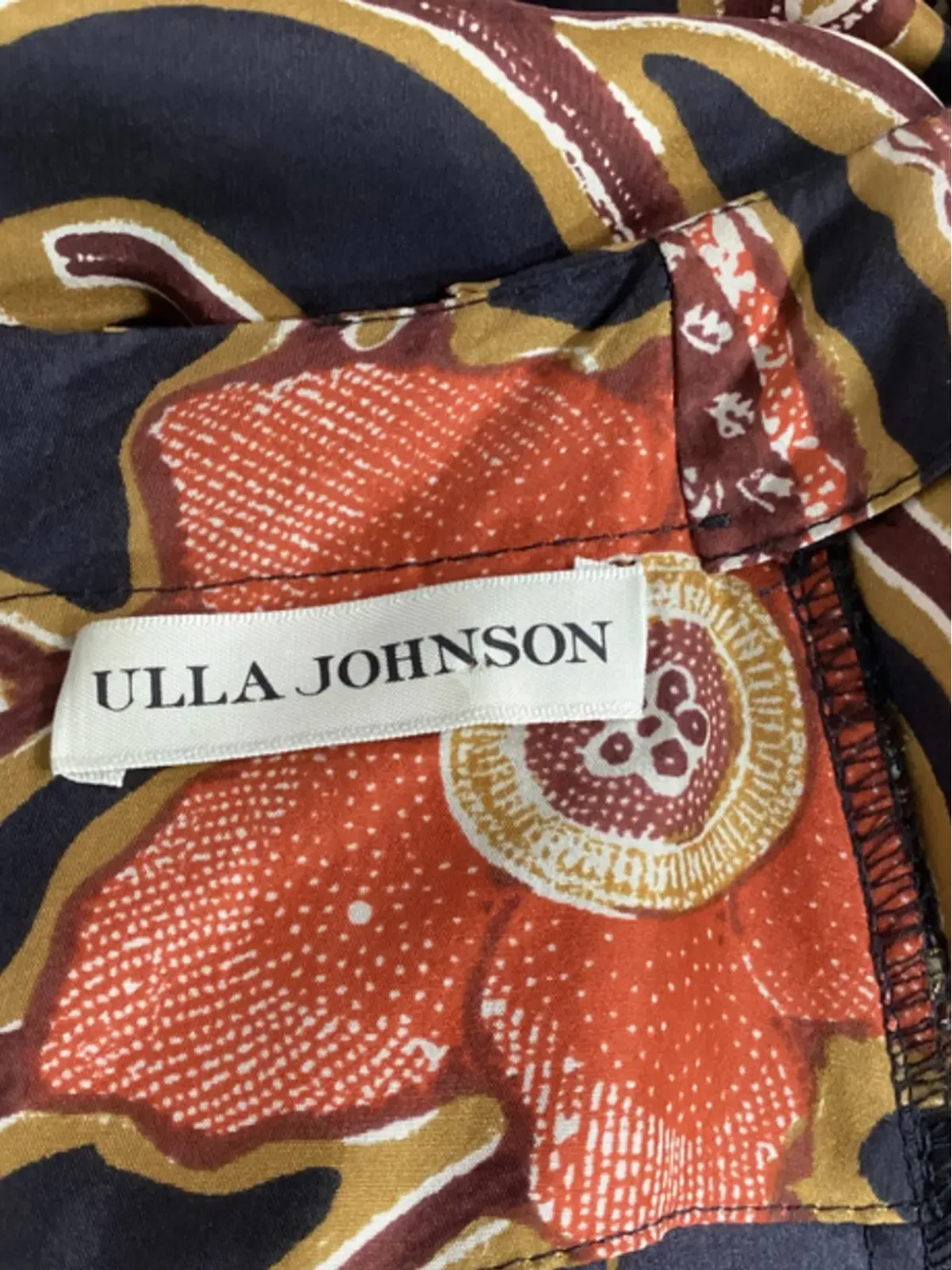 Ulla Johnson 花柄プリント シャーリング ミディドレス - ブラック - 画像4