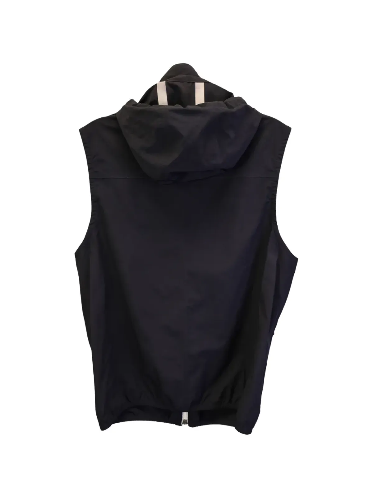 Brunello Cucinelli Vintage フード付きフラップポケットジレ ブラック - 画像2