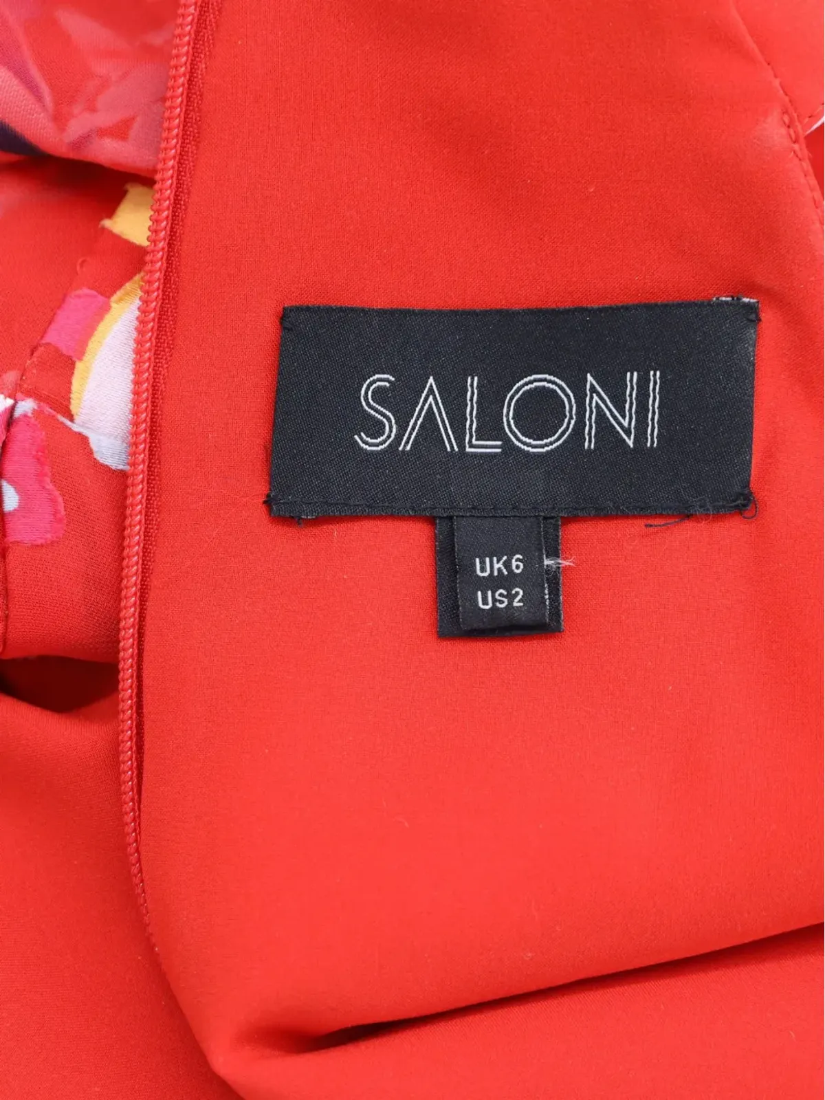 Saloni 花柄プリントフリルミニドレス - 画像4