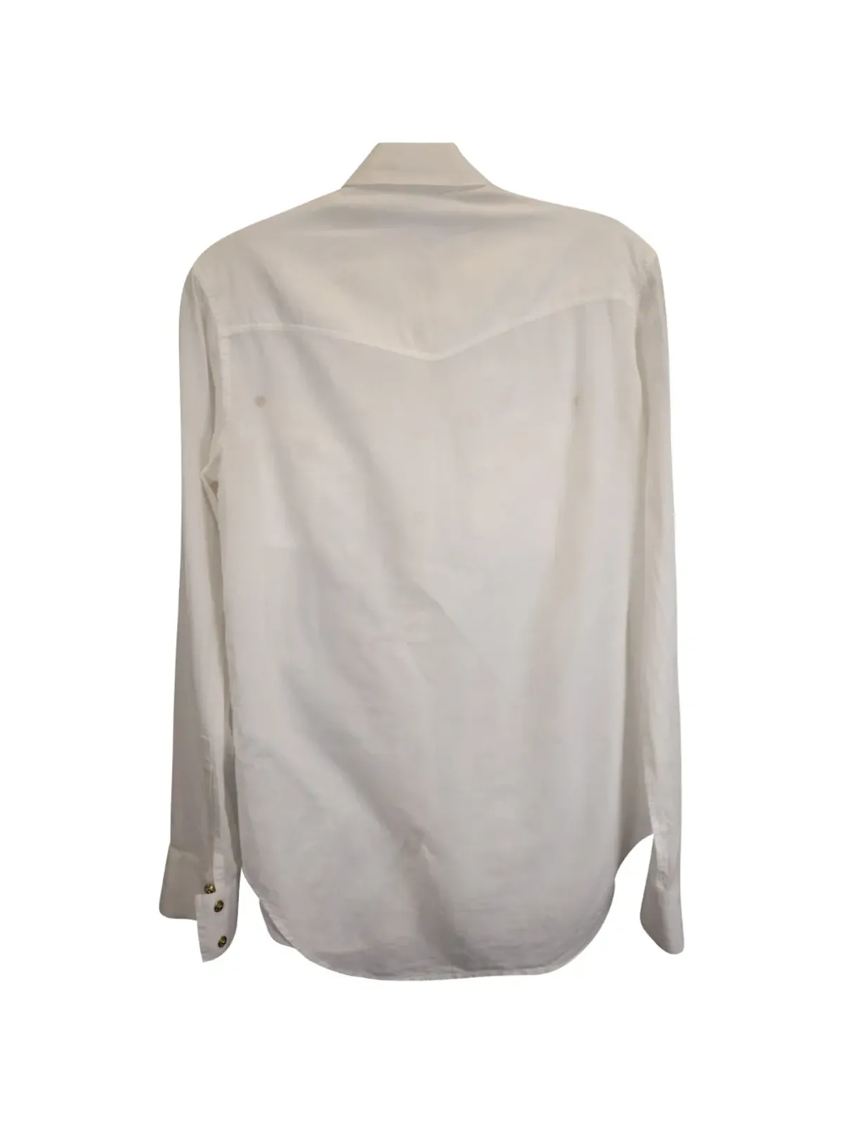 Balmain Pre-Owned ゴールドボタンパッチポケットシャツ - 画像2
