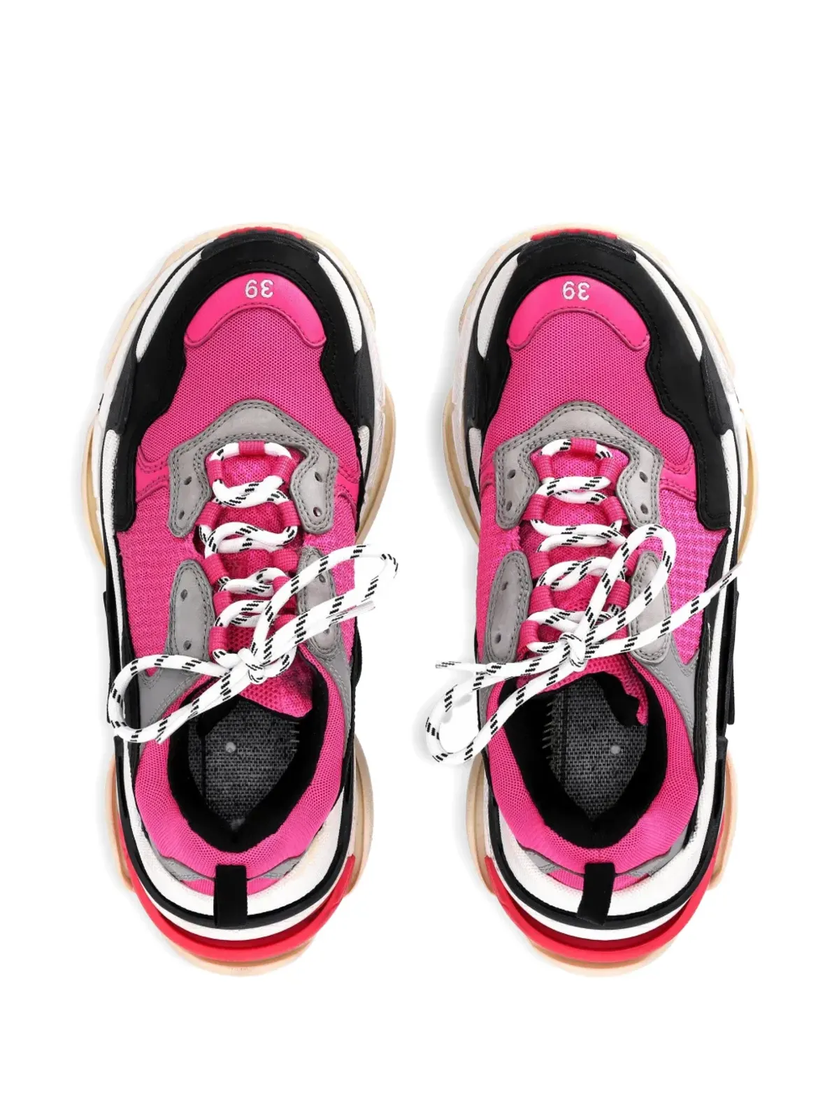 Balenciaga ビンテージ レースアップスニーカー - ピンク - 画像3