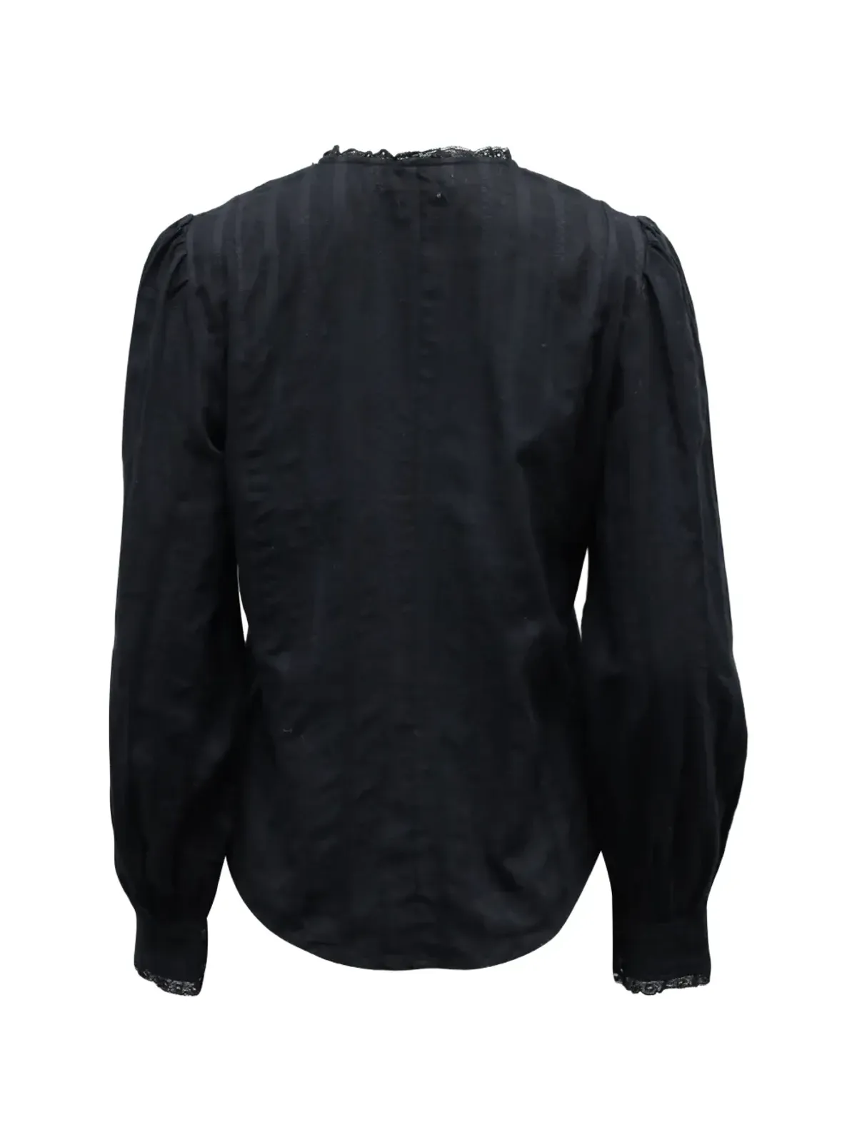 Isabel Marant Vintage ボタンフロントプリーツブラウス - Black - 画像2