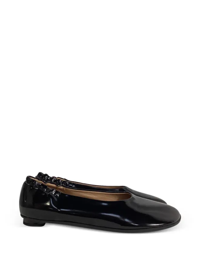 Bottega Veneta Pre-Owned Bottega Veneta ビンテージ Atomic polished-effect バレエシューズ ブラックの商品画像