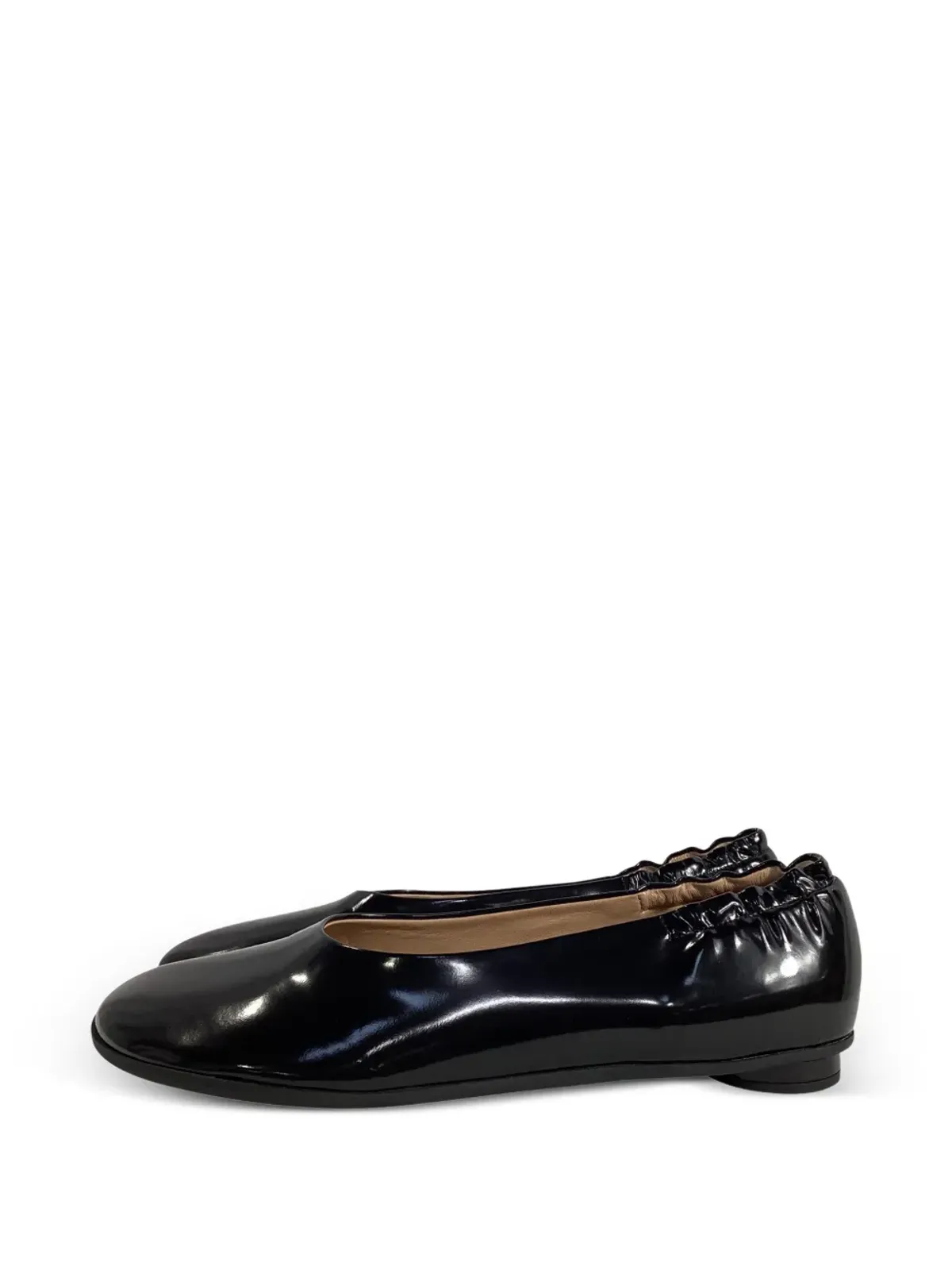 Bottega Veneta ビンテージ Atomic polished-effect バレエシューズ ブラック - 画像2