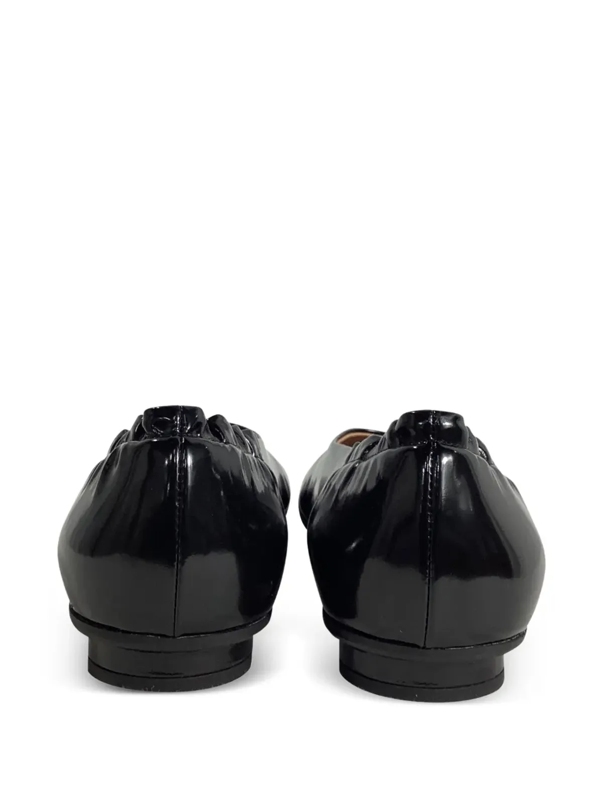 Bottega Veneta ビンテージ Atomic polished-effect バレエシューズ ブラック - 画像3