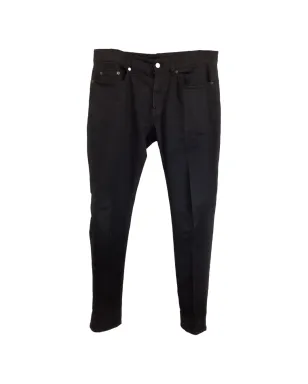 Saint Laurent Pre-Owned スリムフィット コットンデニム ジーンズ - ブラック - サムネイル1