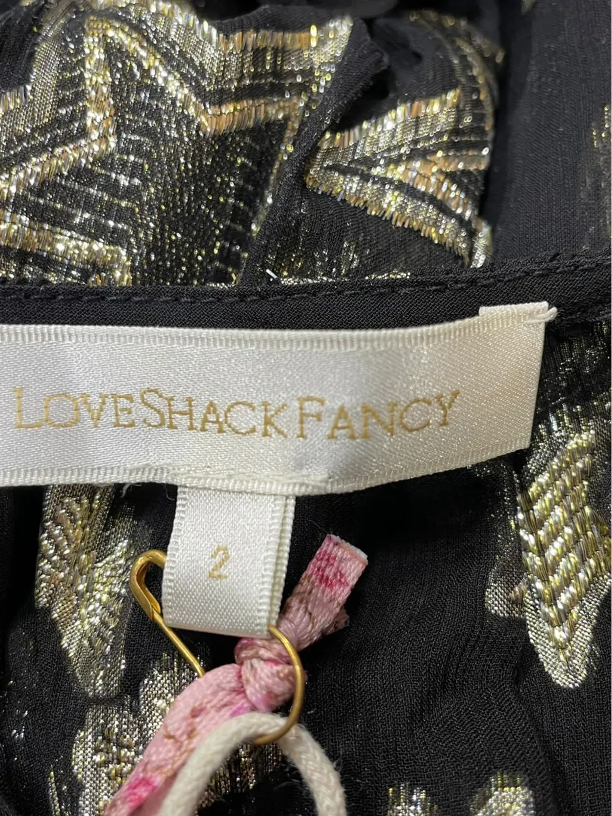 LoveShackFancy star-embroidered long-sleeve mini dress - Black - 画像5