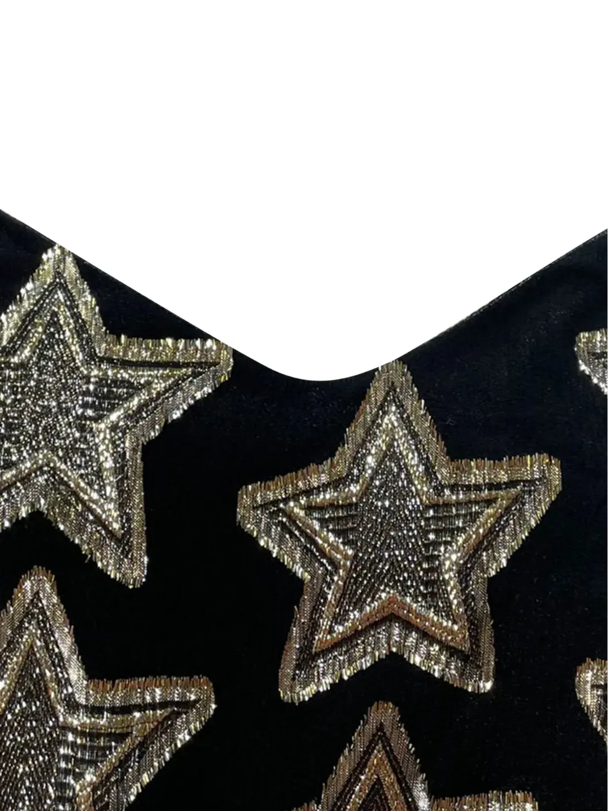 LoveShackFancy star-embroidered long-sleeve mini dress - Black - 画像4