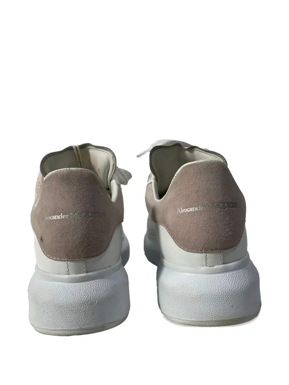 Alexander McQueen ビンテージ レザー スニーカー - ホワイト - 画像3