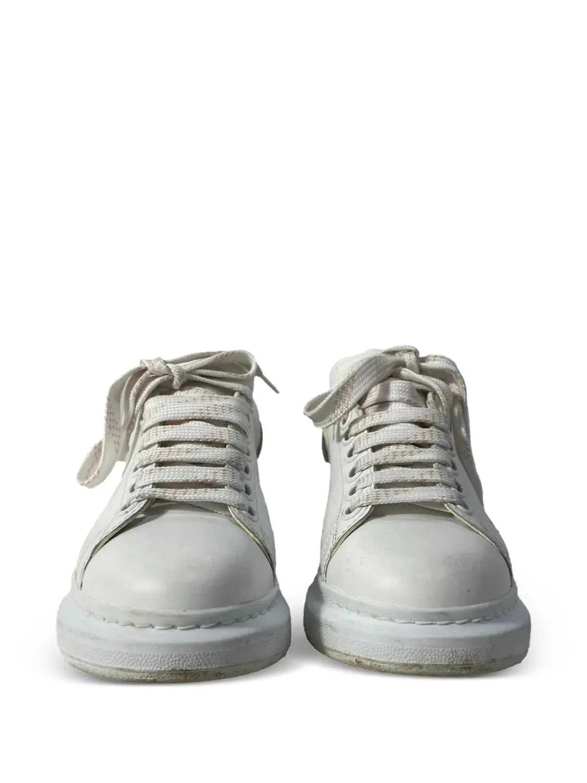 Alexander McQueen ビンテージ レザー スニーカー - ホワイト - 画像4