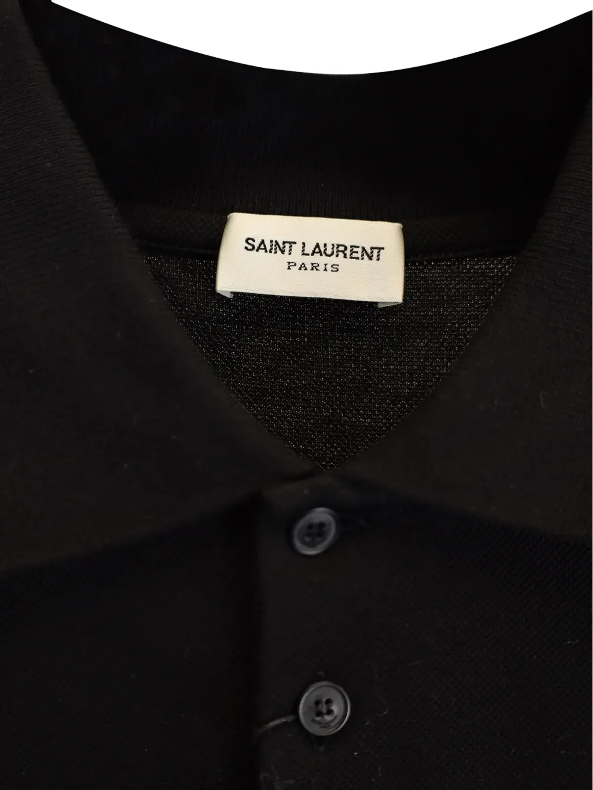 Saint Laurent Pre-Owned カサンドレ ロゴ刺繍ポロシャツ - 画像4