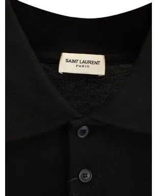 Saint Laurent Pre-Owned カサンドレ ロゴ刺繍ポロシャツ - サムネイル4