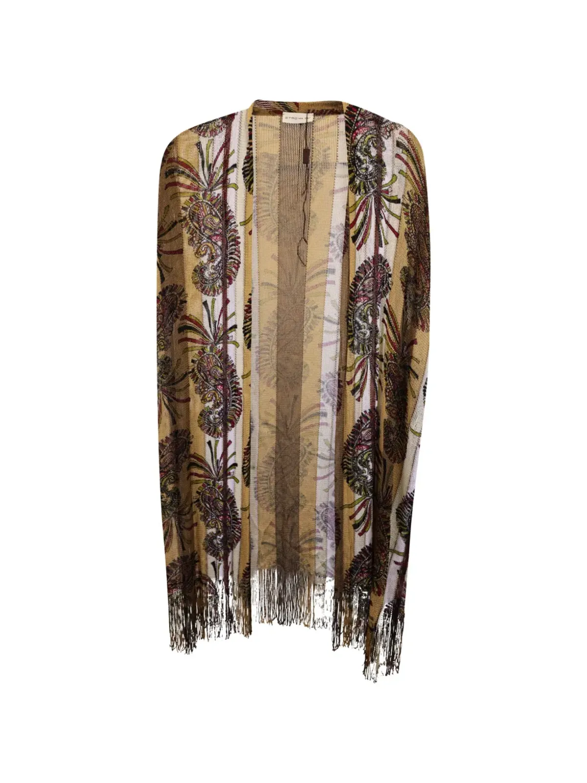 Etro Vintage ペイズリー柄ポンチョ - 画像1