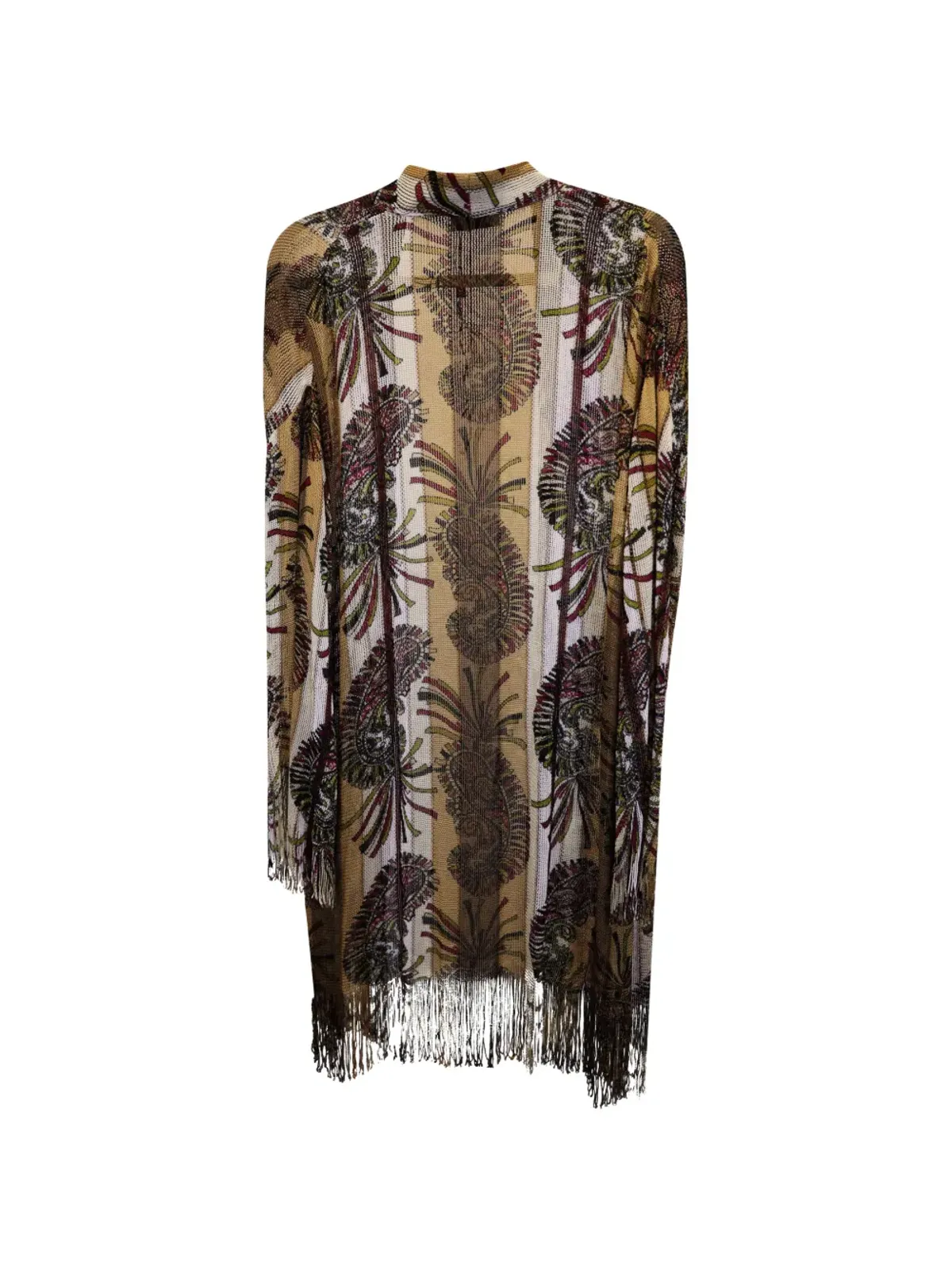 Etro Vintage ペイズリー柄ポンチョ - 画像2